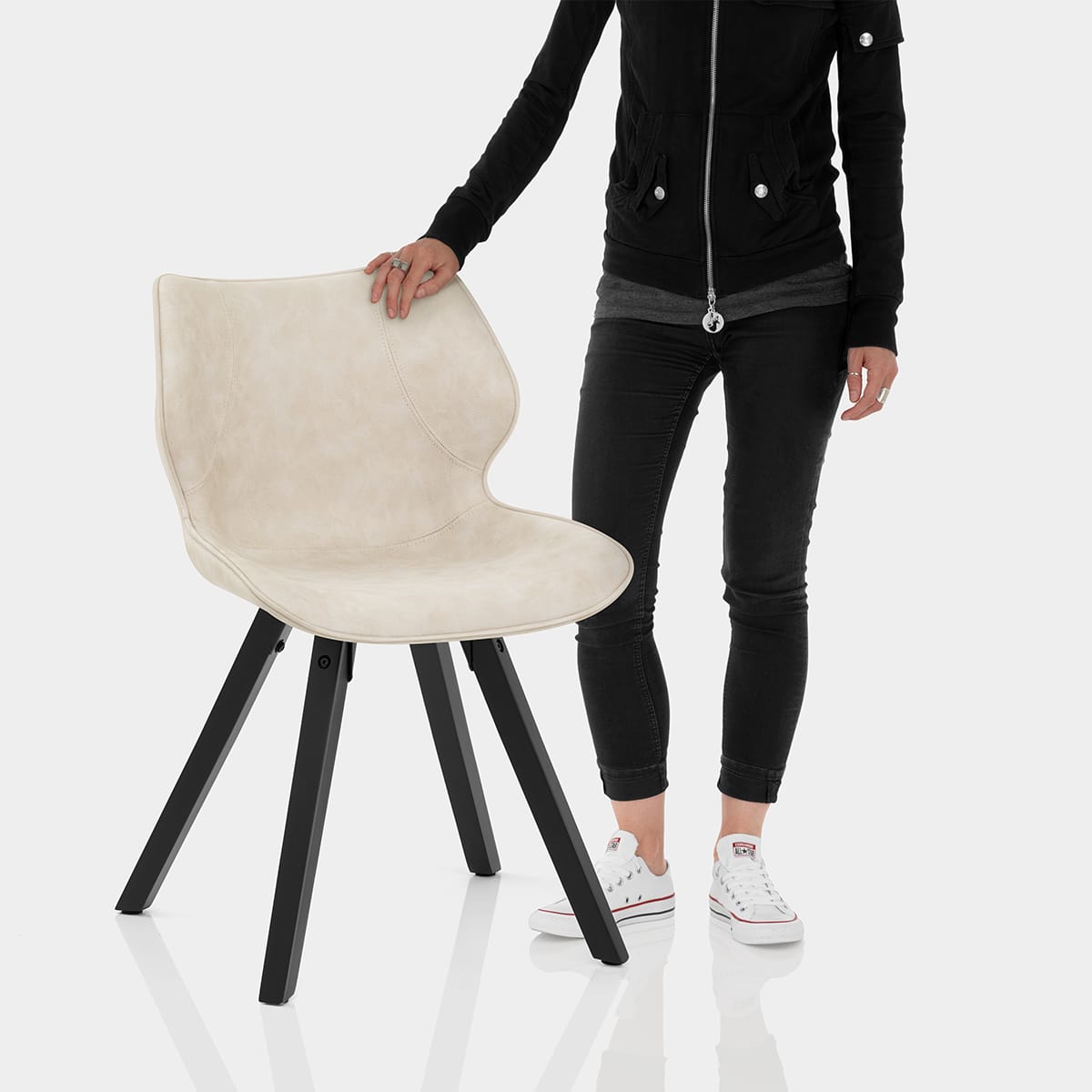 Preston Dining Chair Cream Features Image