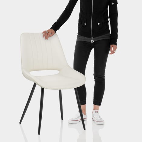 Priya Dining Chair Light Cream Features Image