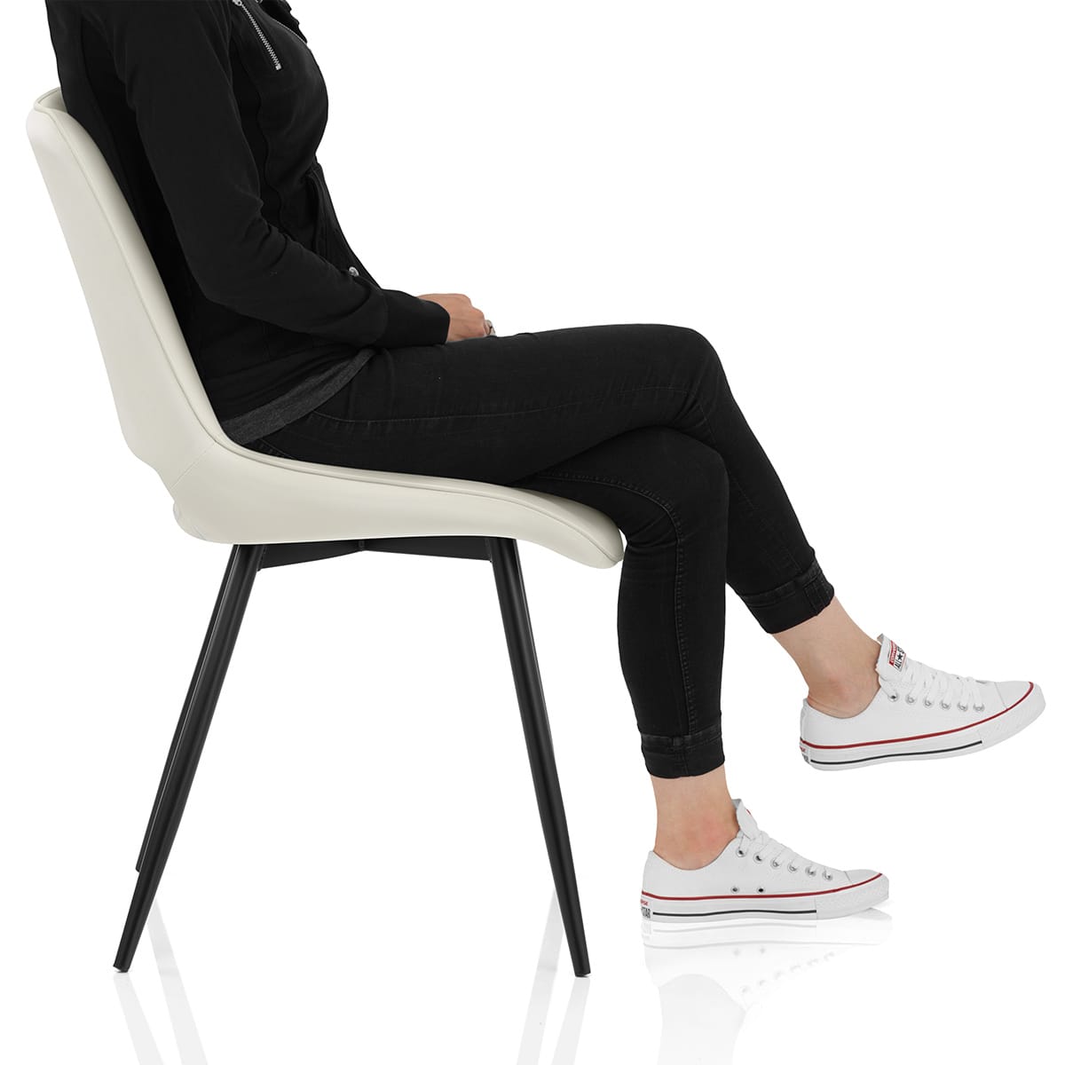 Priya Dining Chair Light Cream Frame Image