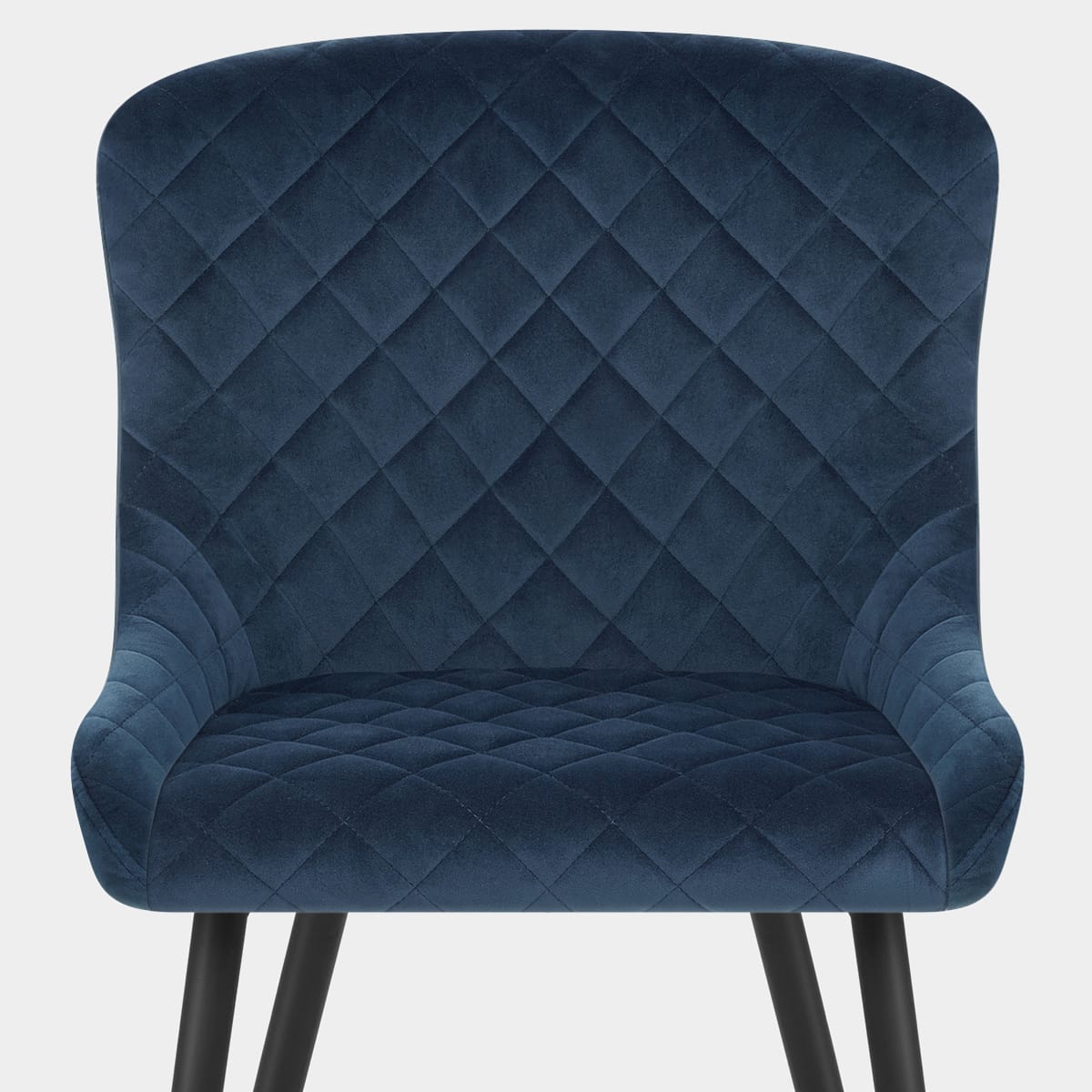 Provence Dining Chair Blue Velvet Seat Image