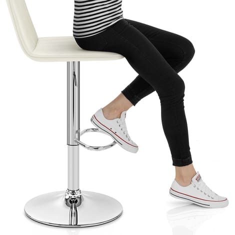 Pulse Bar Stool Antique Cream Frame Image