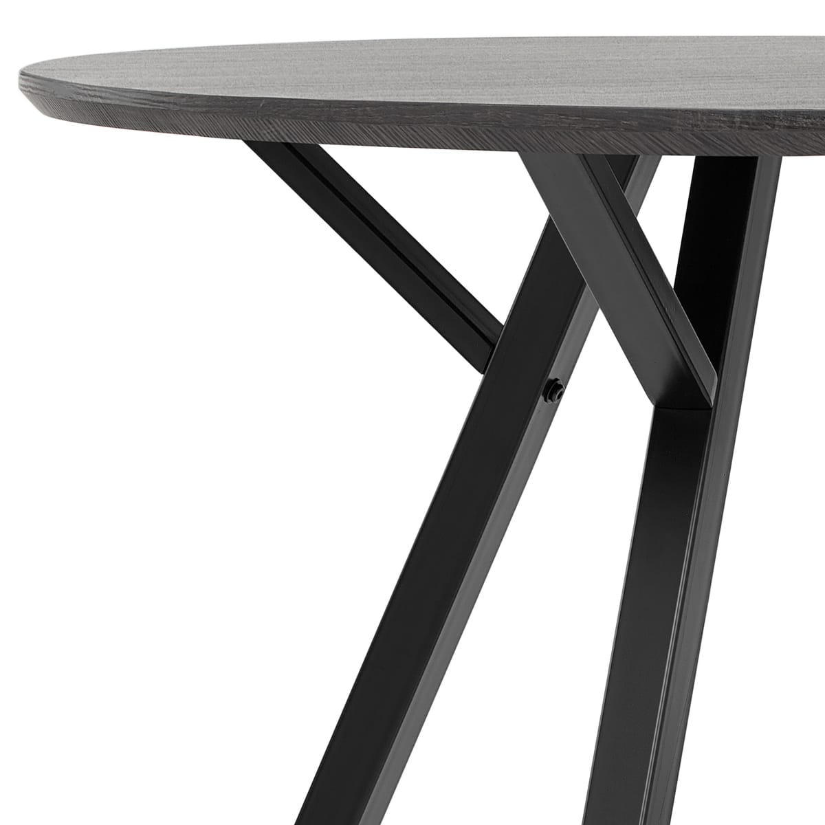 Quest 100cm Dining Table Grey Wood Frame Image