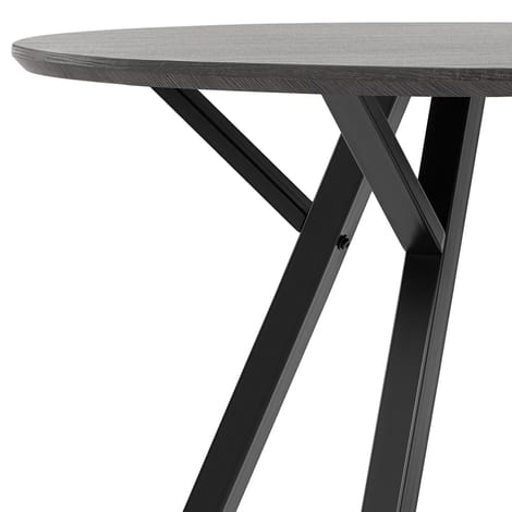 Quest 100cm Dining Table Grey Wood Frame Image