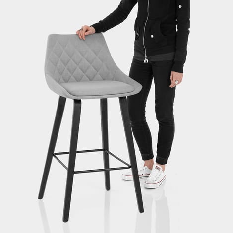 Regent Bar Stool Light Grey Features Image