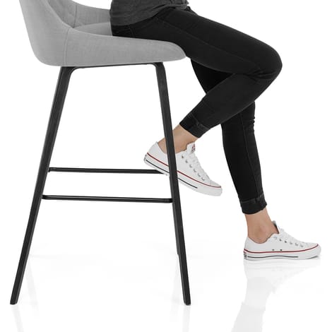 Regent Bar Stool Light Grey Frame Image