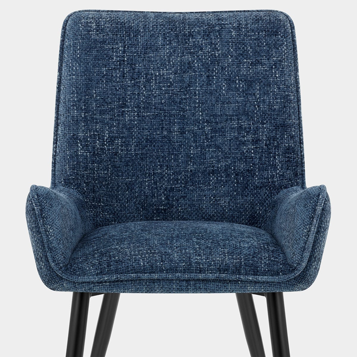 Rene Dining Chair Blue Fabric Seat Image