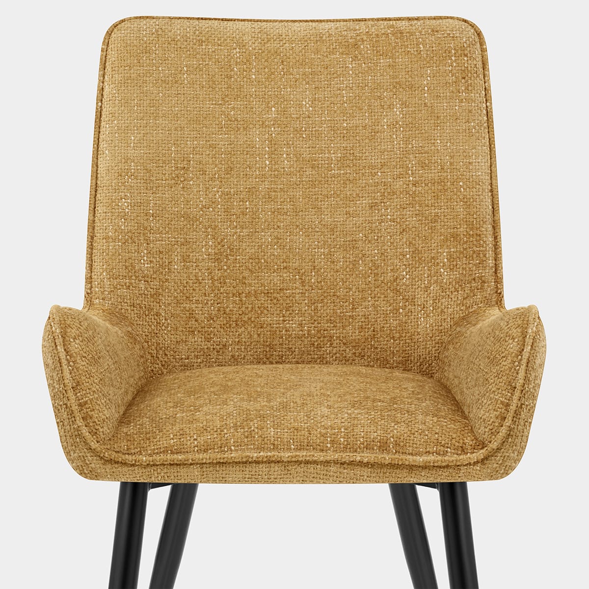Rene Dining Chair Gold Fabric Seat Image