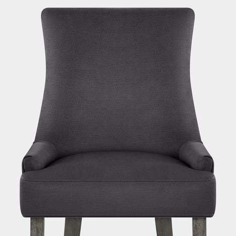 Richmond Grey Oak Chair Charcoal Fabric Seat Image