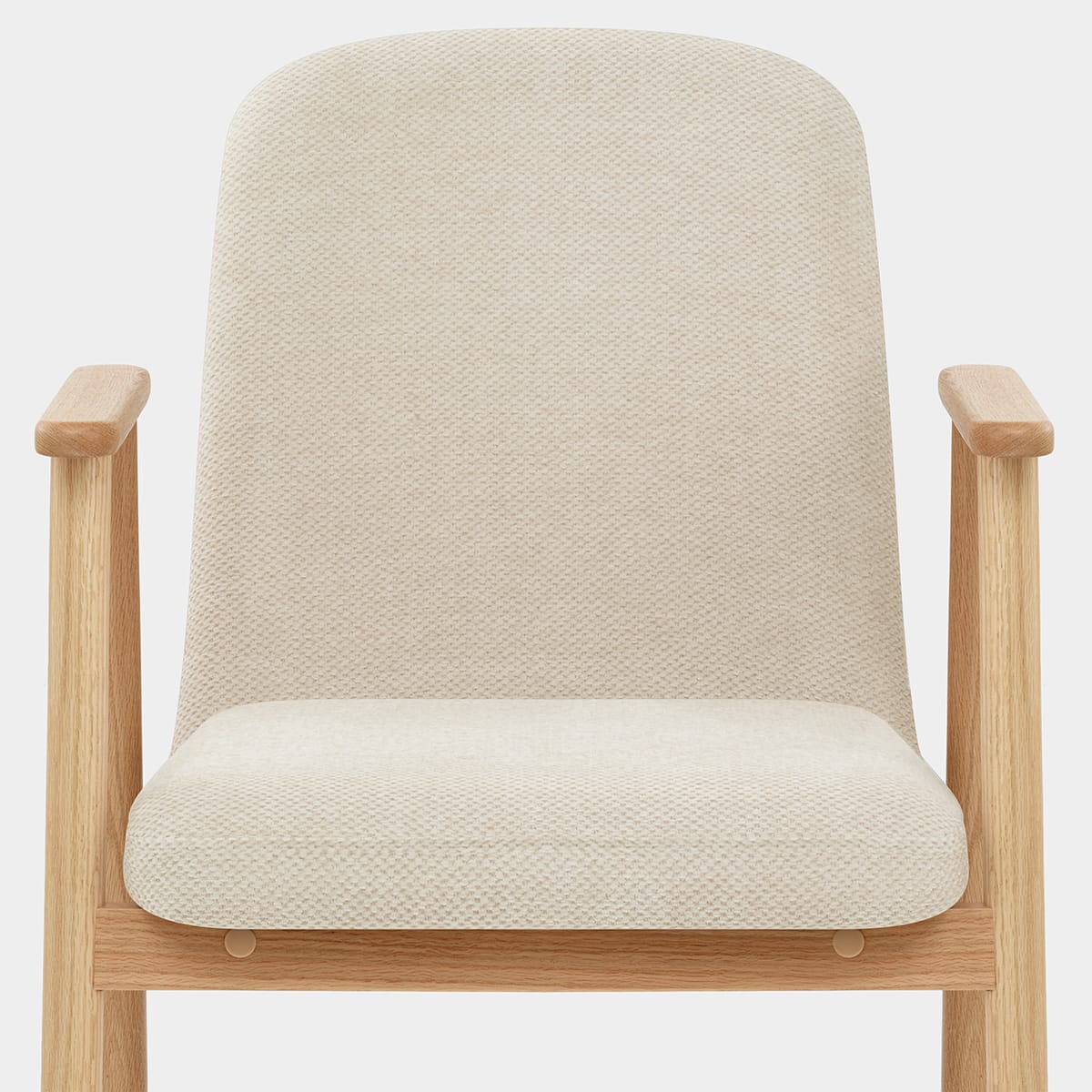 Ripley Chair Beige Fabric Seat Image