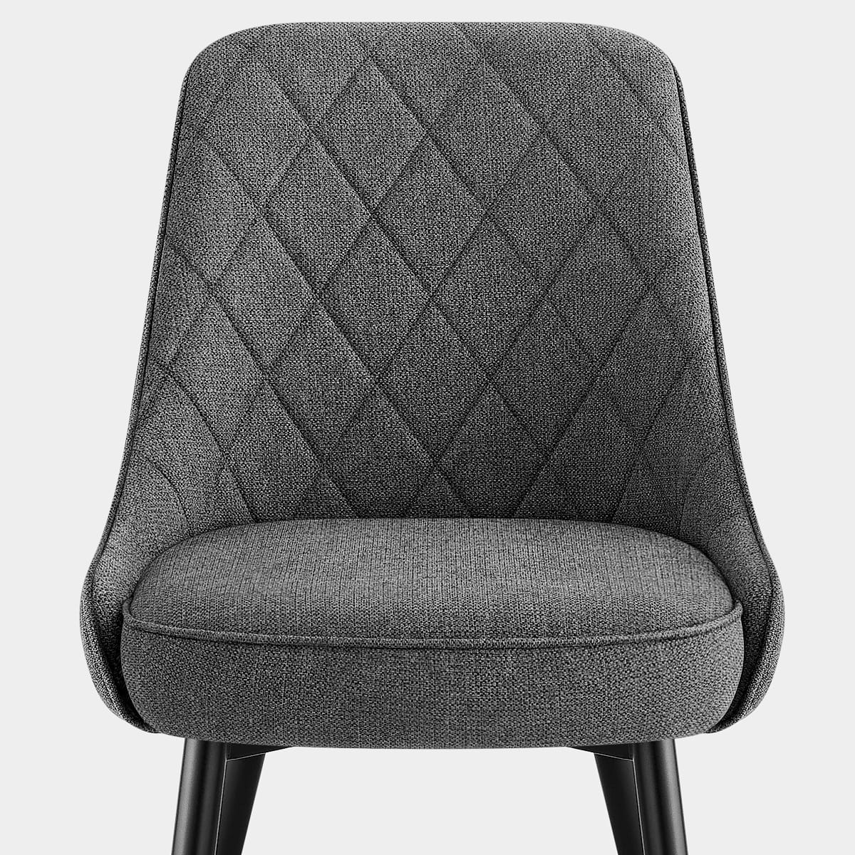 Robyn Dining Chair Charcoal Fabric Seat Image