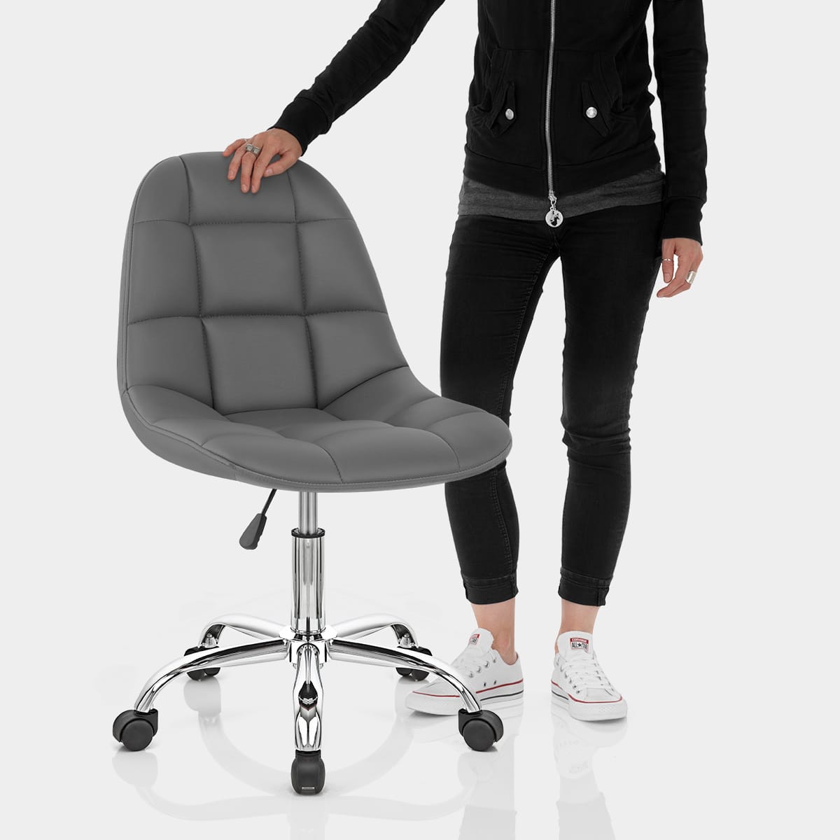 Rochelle Office Chair Grey Features Image