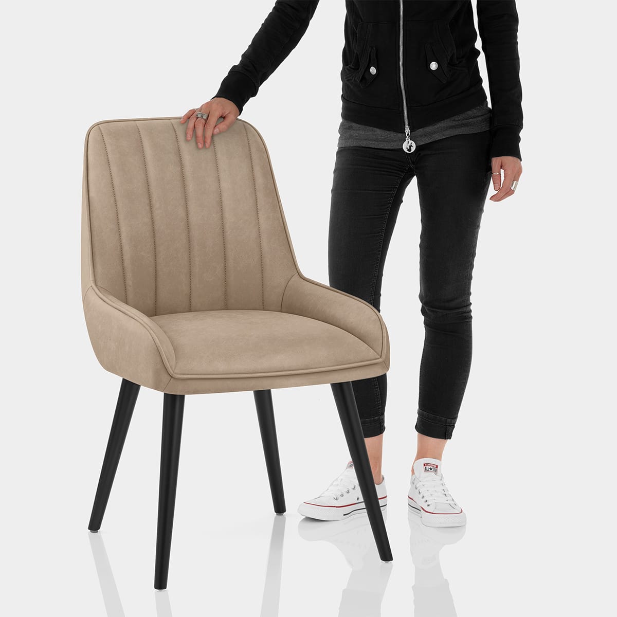 Rosa Dining Chair Brown Features Image