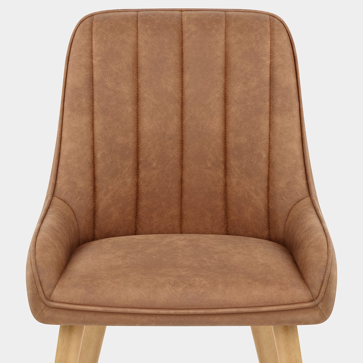 Rosa Oak Dining Chair Tan Seat Image