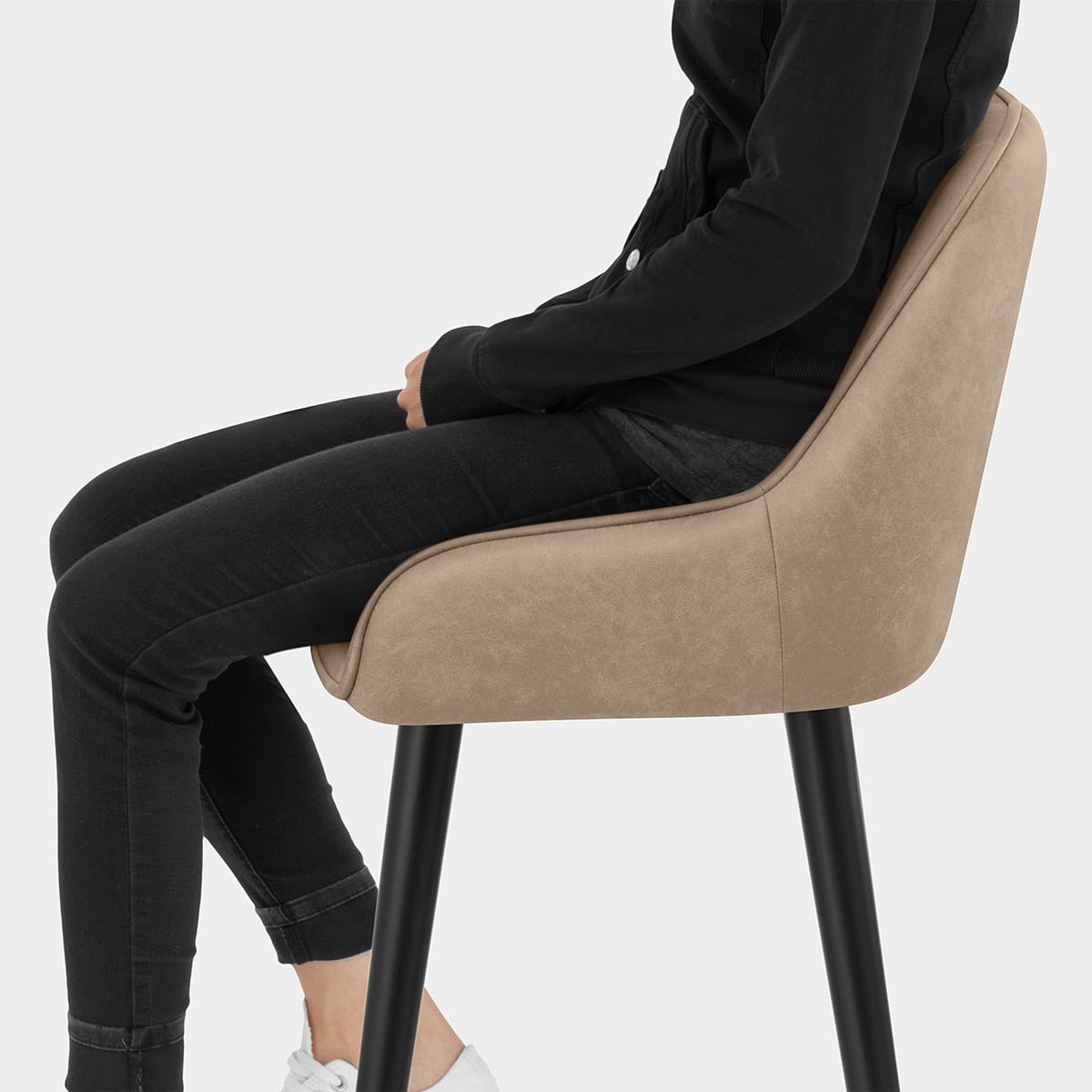 Rosa Bar Stool Brown Seat Image