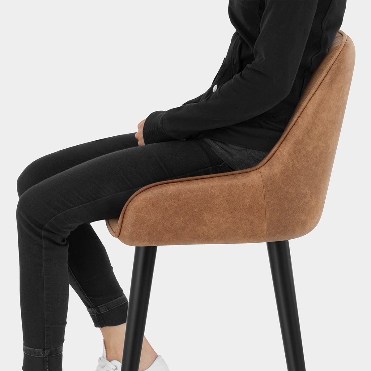 Rosa Bar Stool Tan Seat Image