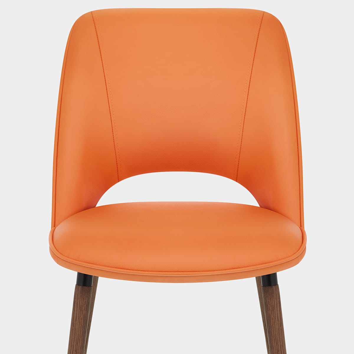 Santo Real Leather Chair Orange Seat Image