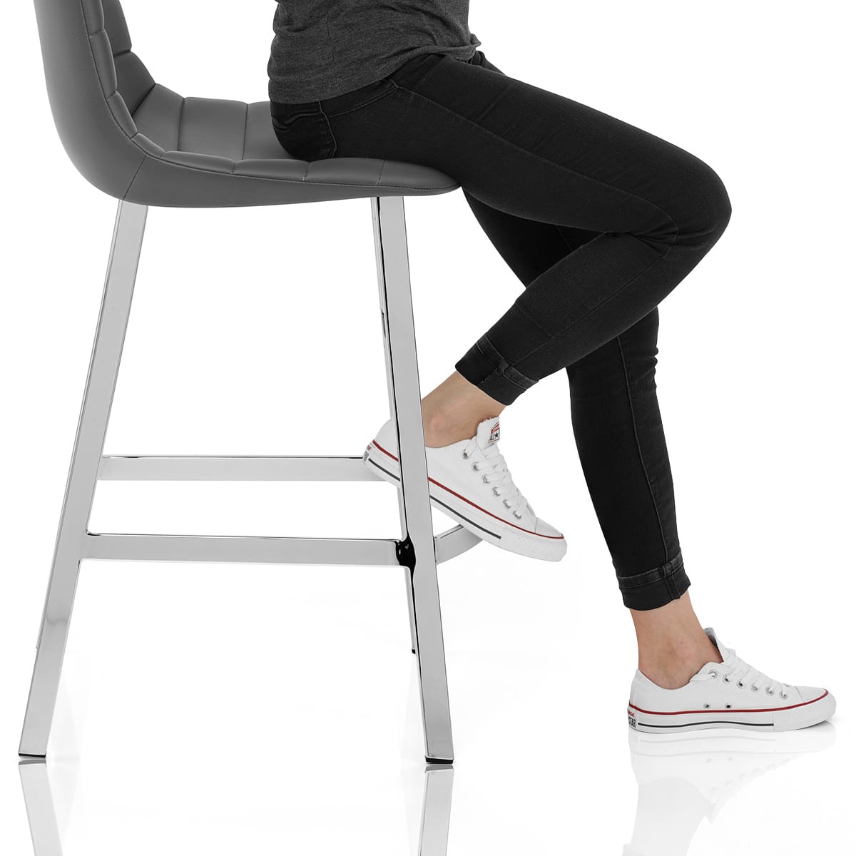 Scala Bar Stool Grey Frame Image