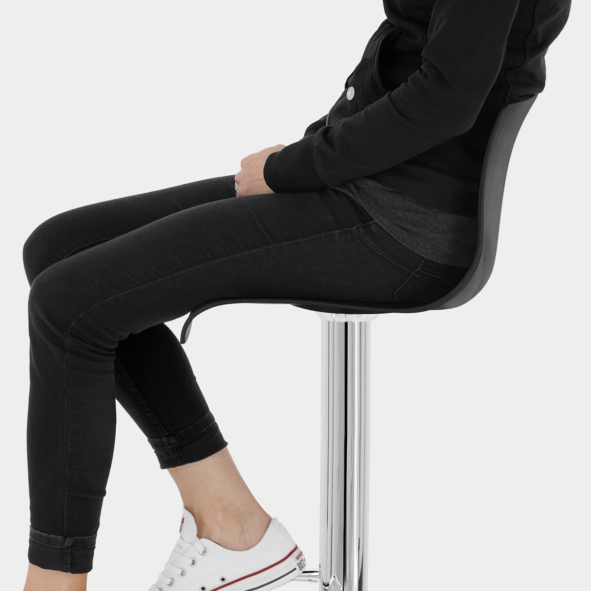 Serena Bar Stool Black Seat Image