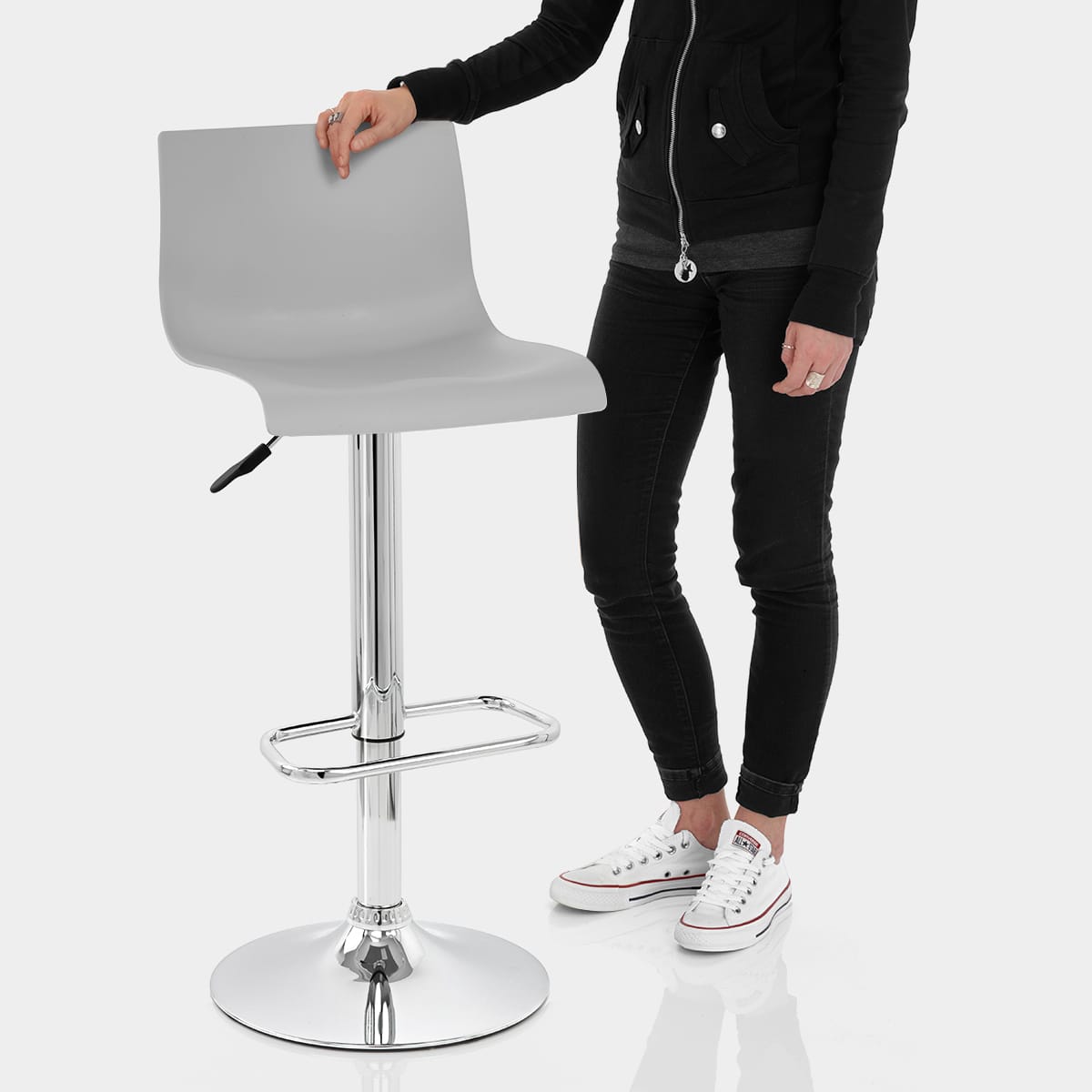 Serena Bar Stool Grey Features Image