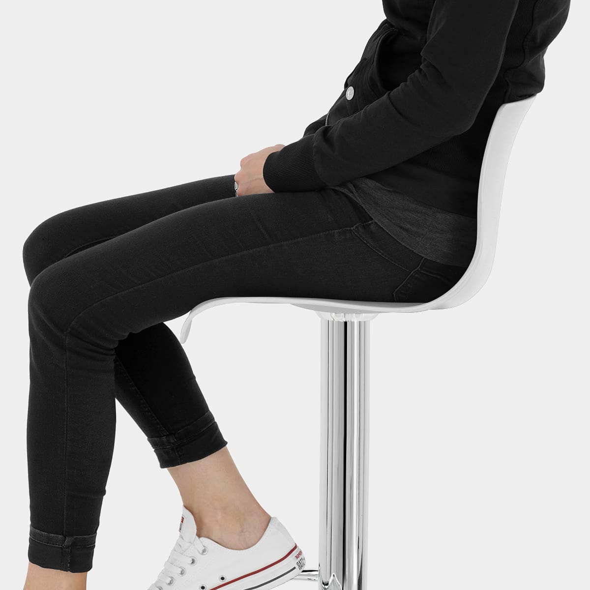 Serena Bar Stool White Seat Image