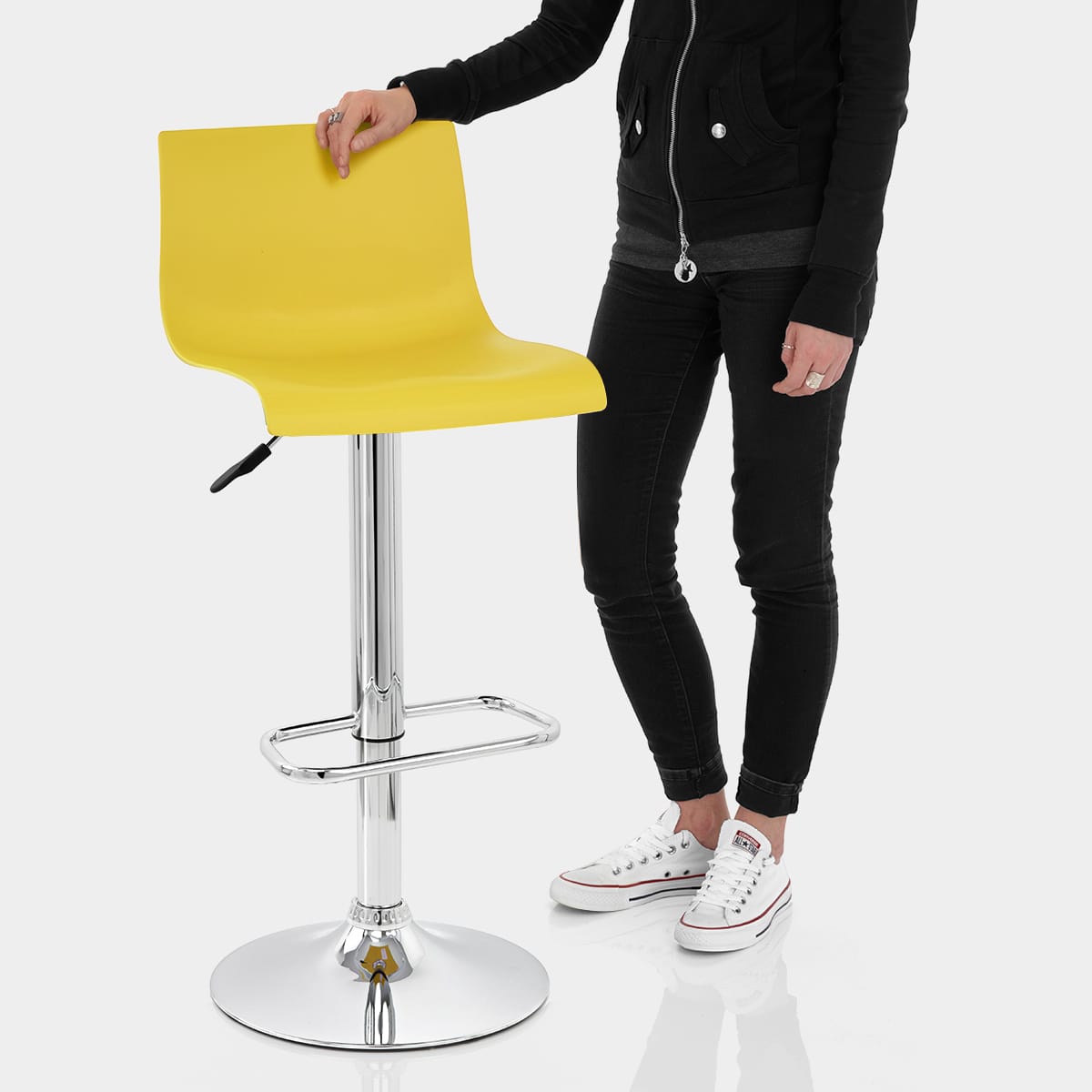 Serena Bar Stool Yellow Features Image
