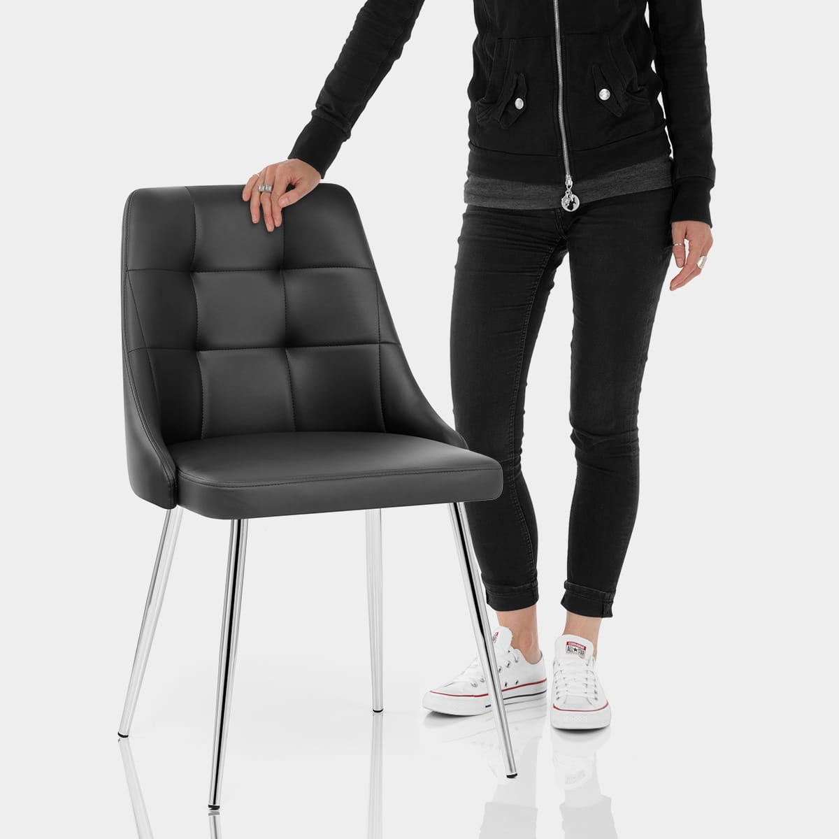 Shanghai Dining Chair Black Features Image