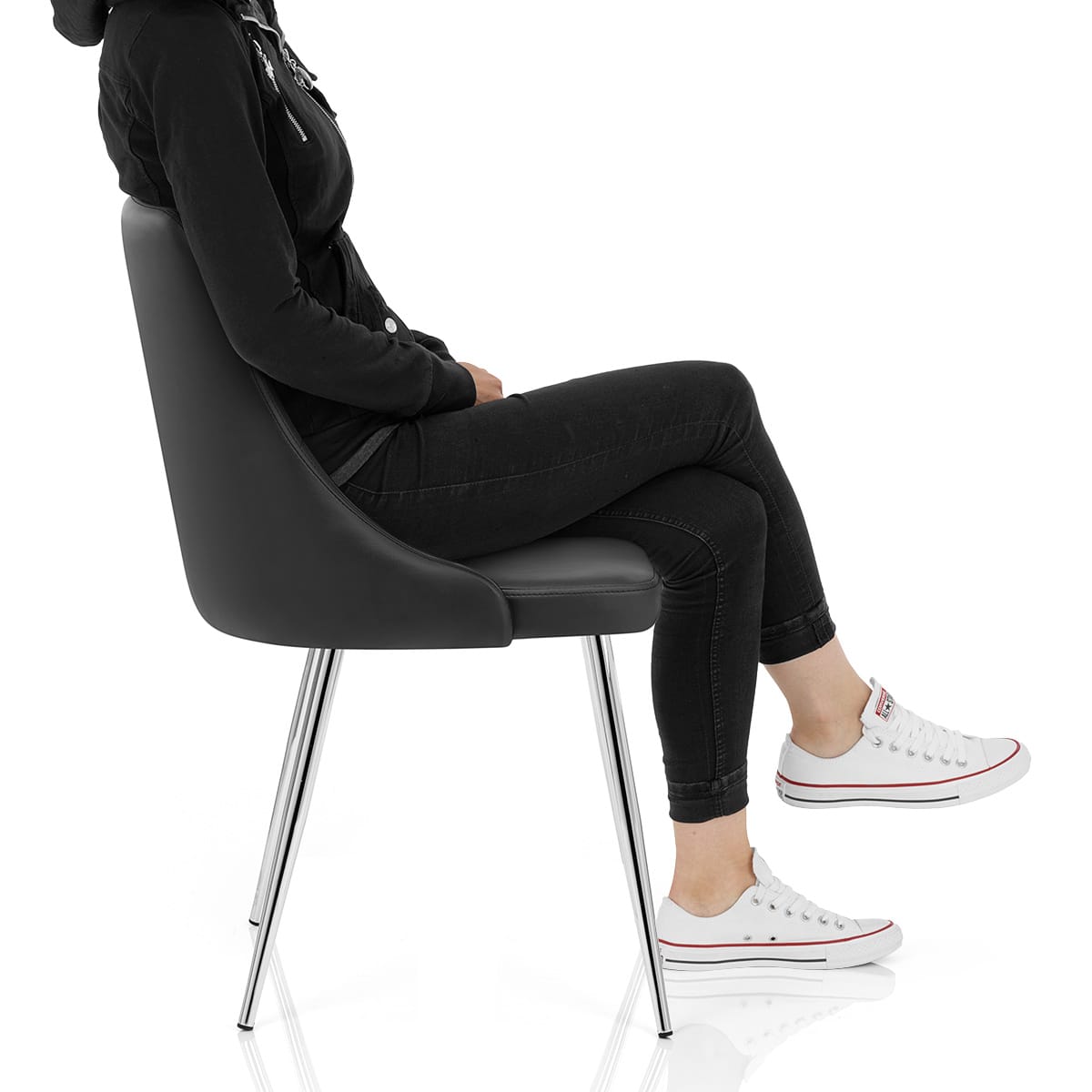 Shanghai Dining Chair Black Frame Image