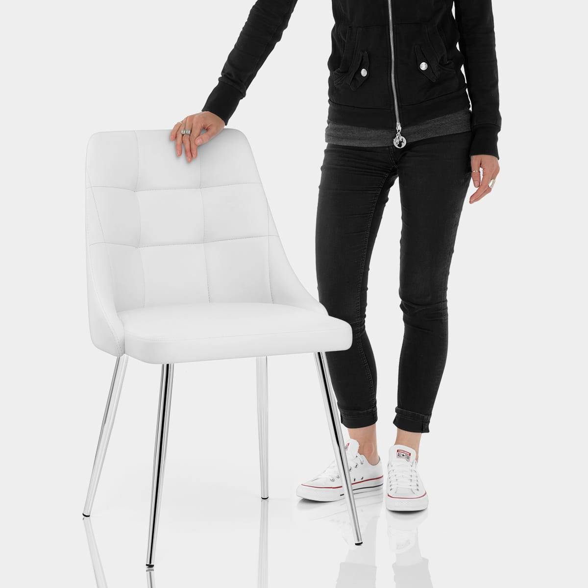 Shanghai Dining Chair White Features Image