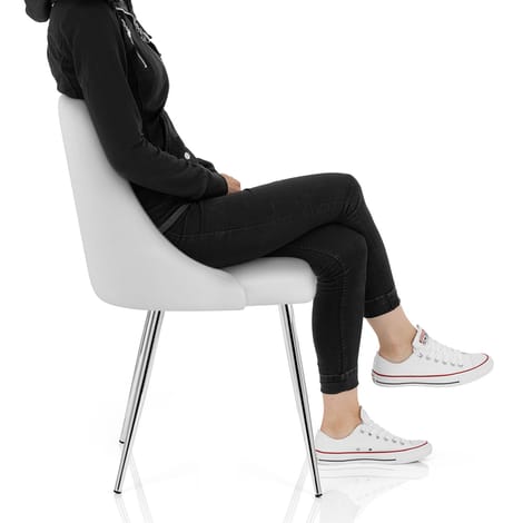 Shanghai Dining Chair White Frame Image