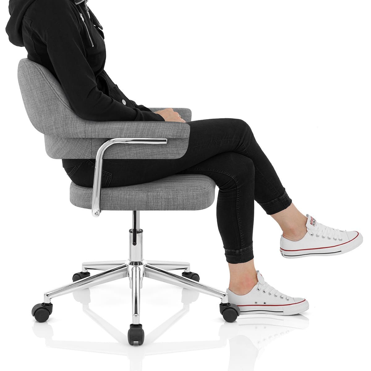 Skyline Office Chair Grey Fabric Frame Image