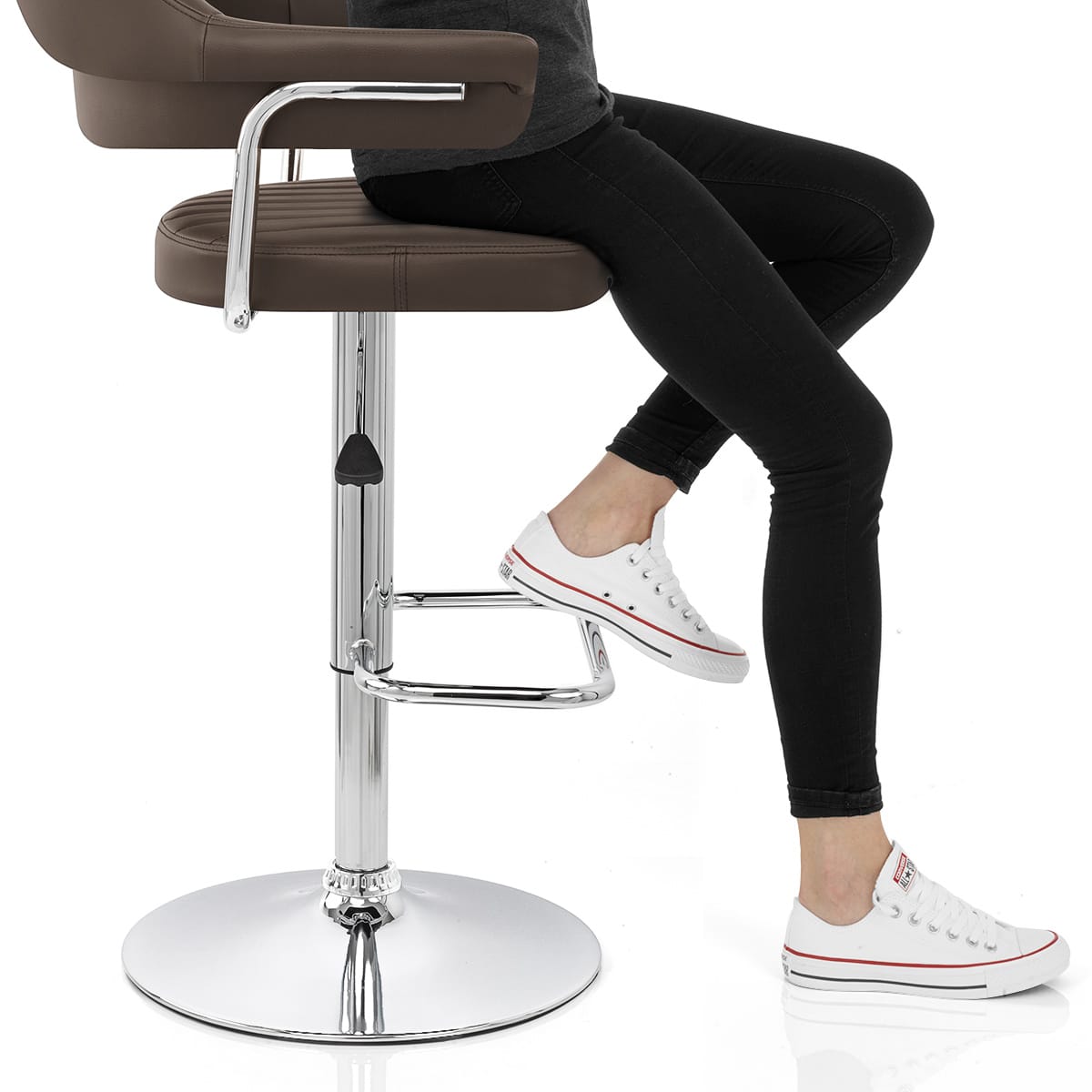 Skyline Bar Chair Brown Frame Image