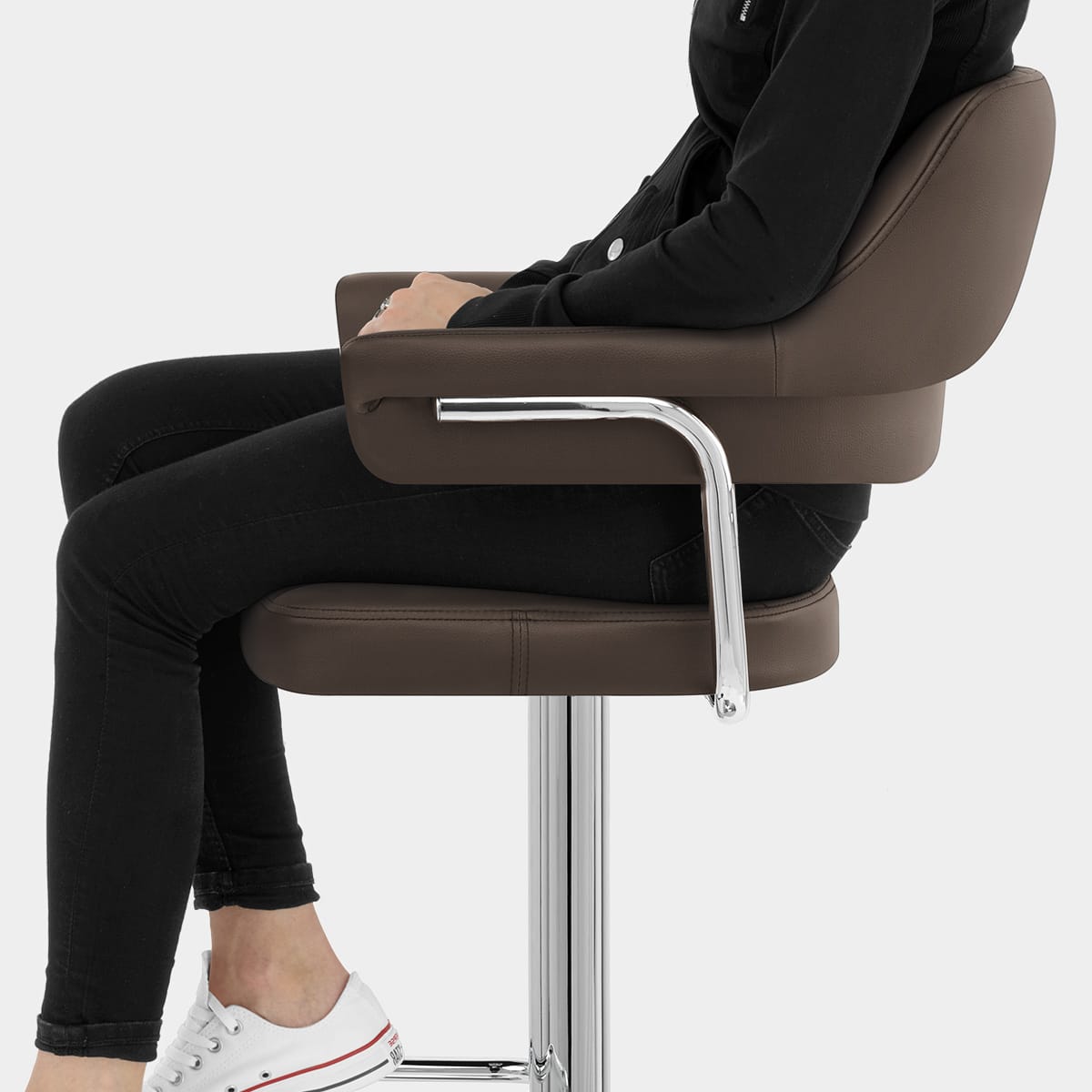 Skyline Bar Chair Brown Seat Image