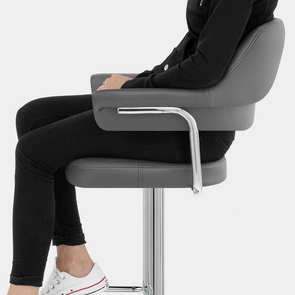 Skyline Bar Chair Grey Seat Image