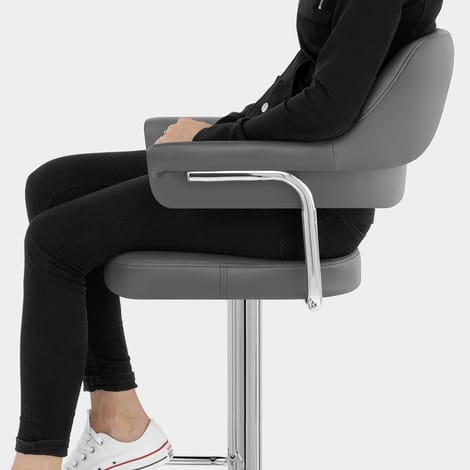 Skyline Bar Chair Grey Seat Image