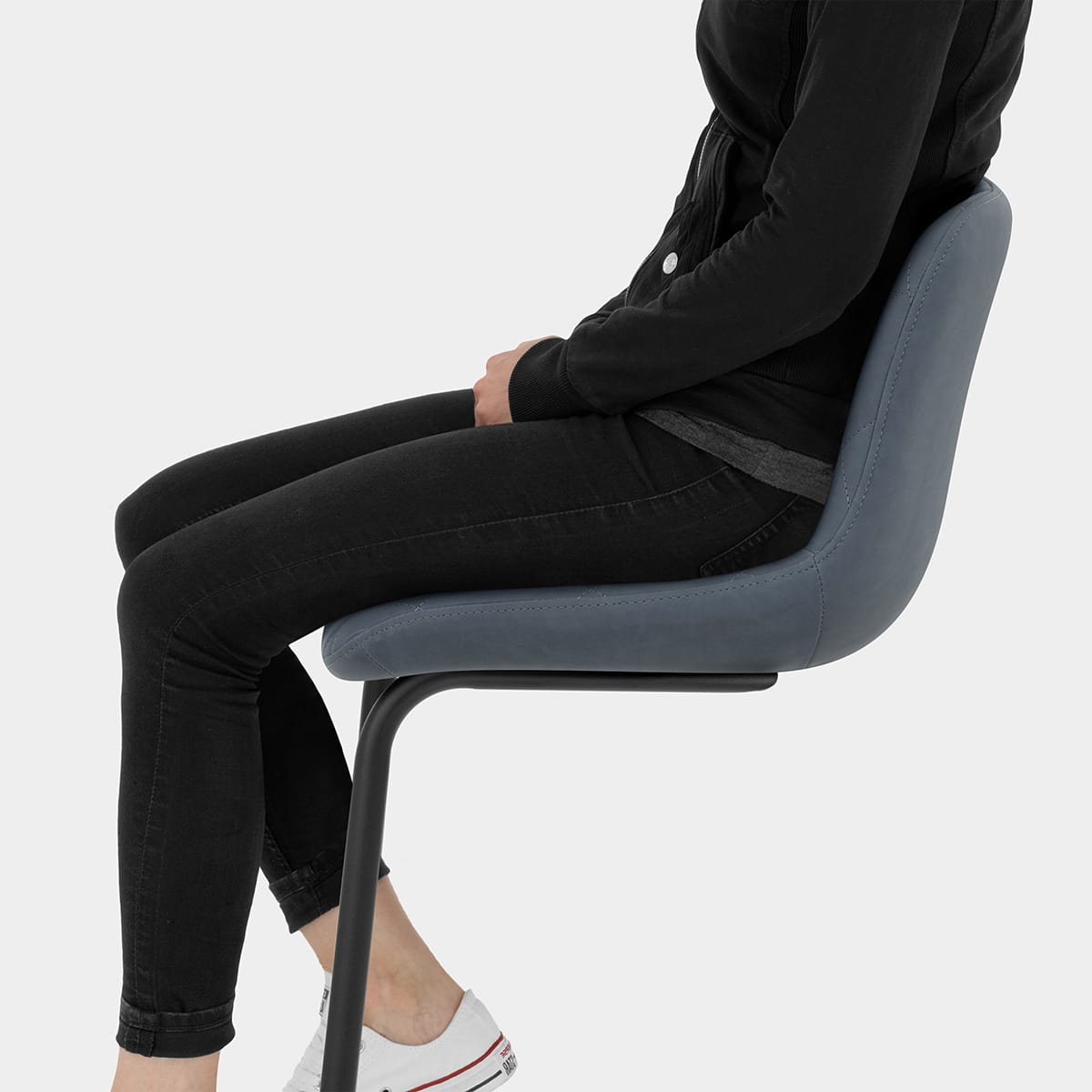 Soho Bar Stool Blue Seat Image