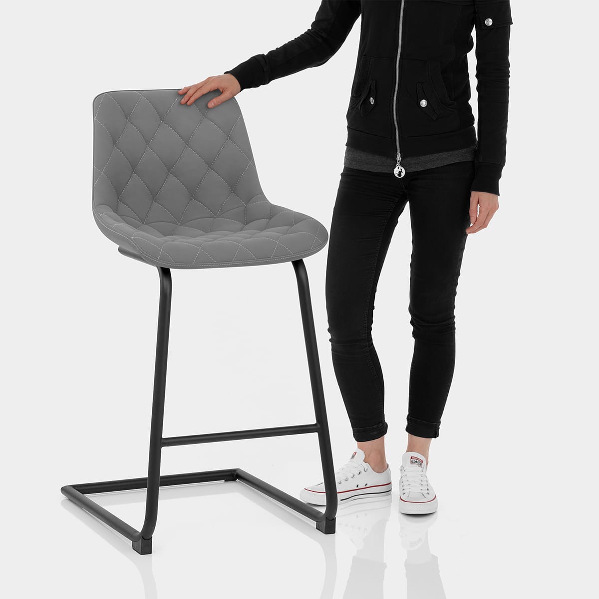 Soho Bar Stool Grey Features Image
