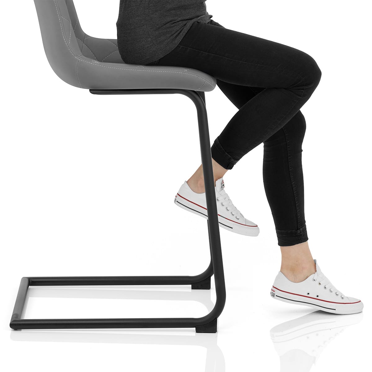 Soho Bar Stool Grey Frame Image