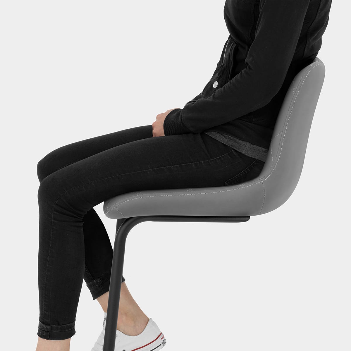 Soho Bar Stool Grey Seat Image