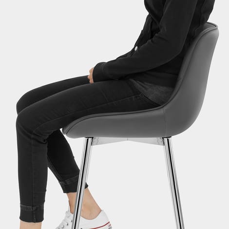 Sprint Bar Stool Grey Seat Image