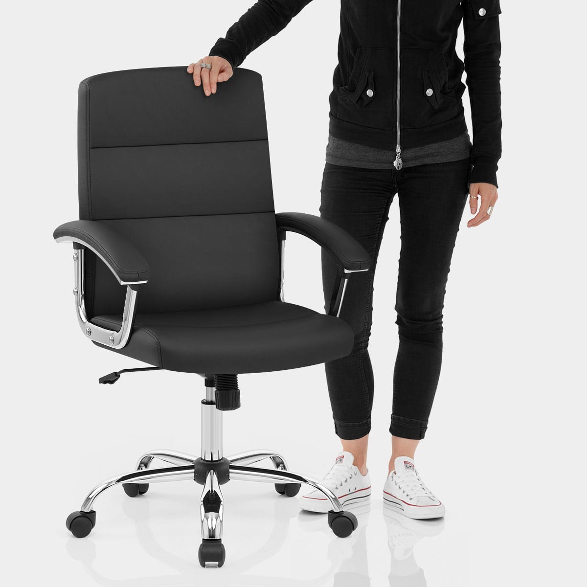 Stanford Office Chair Black Features Image