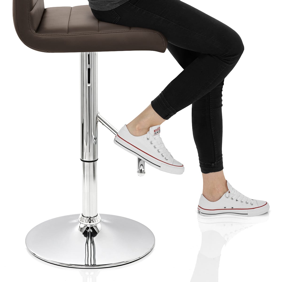 Style Bar Stool Brown Frame Image