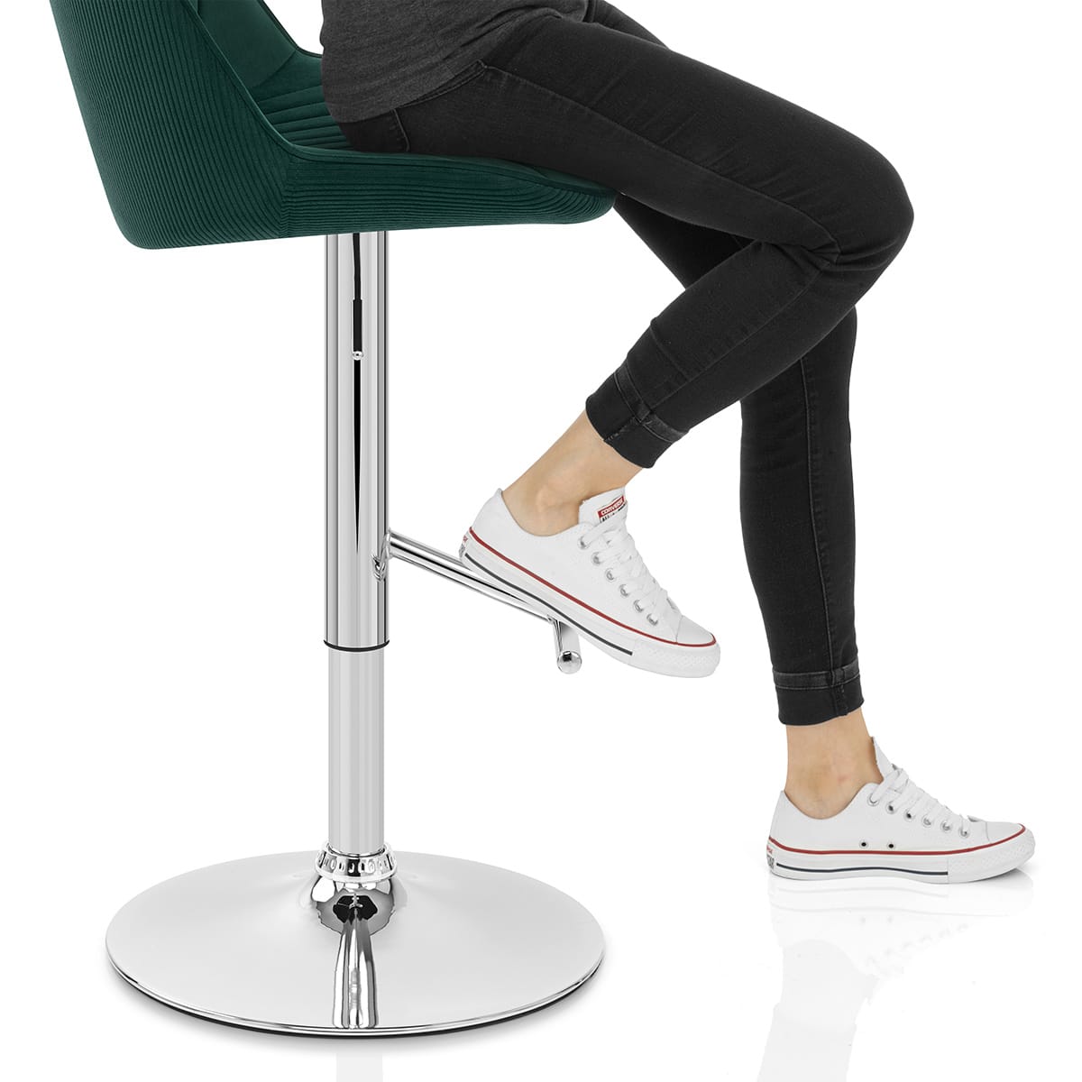 Summer Bar Stool Green Velvet Frame Image