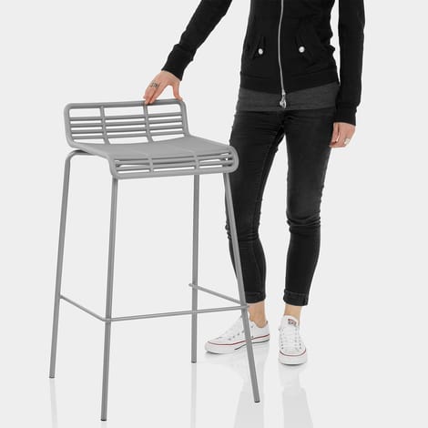 Surf Bar Stool Grey Features Image