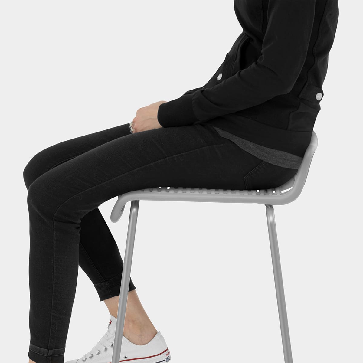 Surf Bar Stool Grey Seat Image