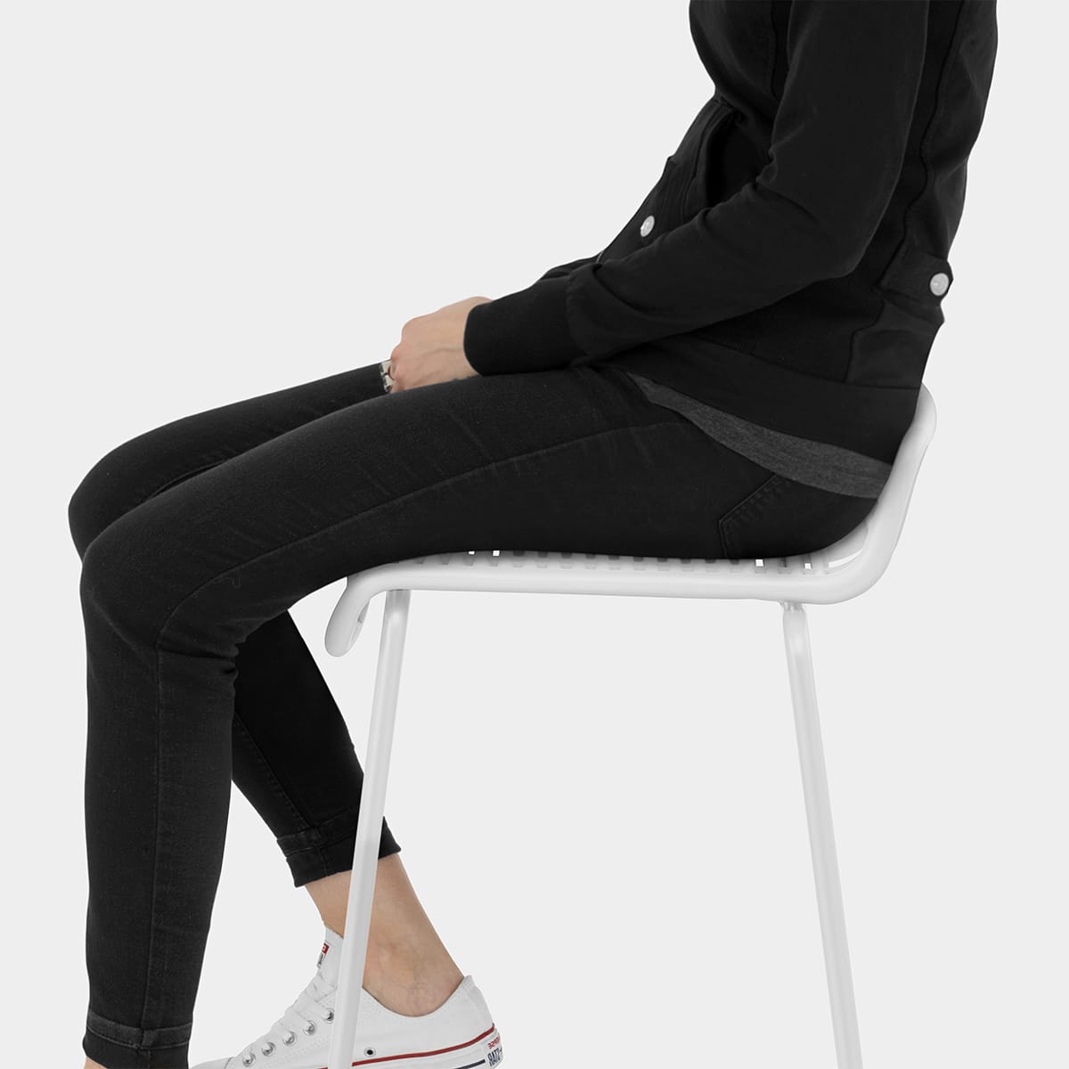 Surf Bar Stool White Seat Image