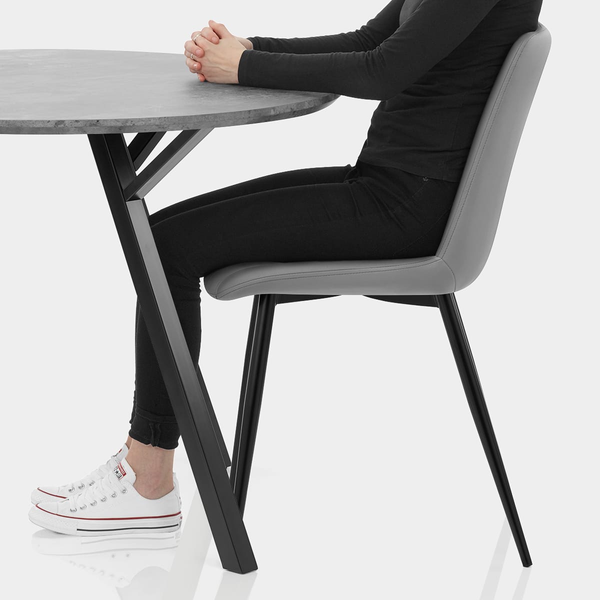 Sussex Dining Set Concrete & Mid Grey Seat Image