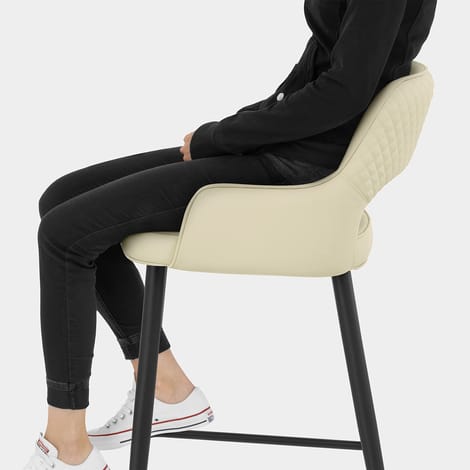 Sutton Bar Stool Cream Seat Image