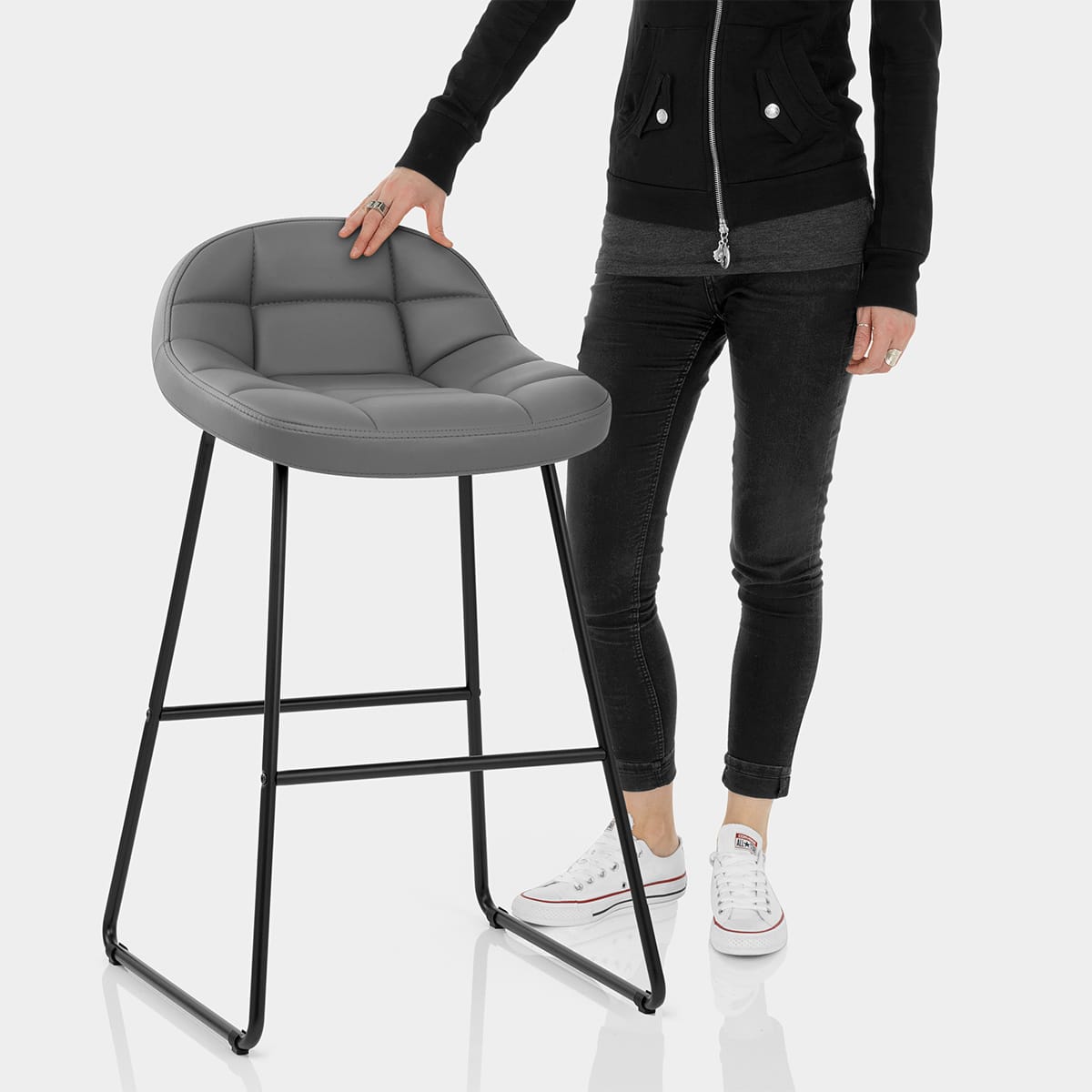 Swift Bar Stool Dark Grey Features Image