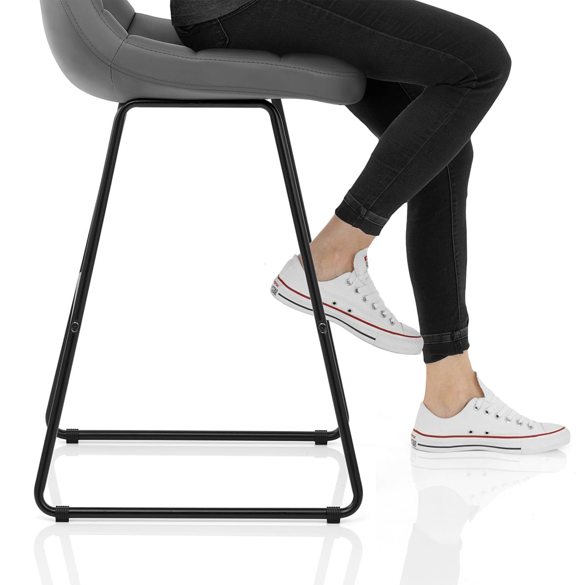 Swift Bar Stool Dark Grey Frame Image