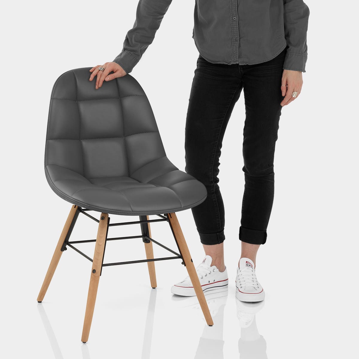 Tate Chair Grey Features Image